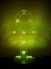 Load image into Gallery viewer, Alchemist Ankh Lamp w/ 7.83Hz Insert