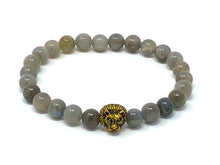 Load image into Gallery viewer, Fancy Mineral Stretch Bracelet — Labradorite
