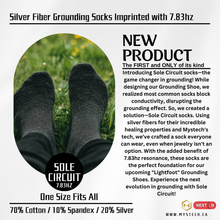 Load image into Gallery viewer, **NEW** Sole Circuit Grounding Socks – Silver Fiber &amp; 7.83Hz Resonance
