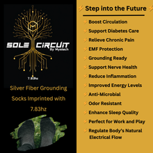 Load image into Gallery viewer, **NEW** Sole Circuit Grounding Socks – Silver Fiber &amp; 7.83Hz Resonance
