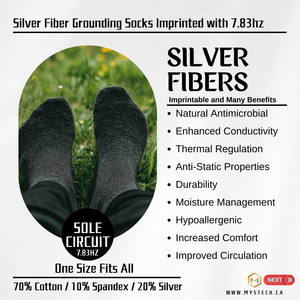 **NEW** Sole Circuit Grounding Socks – Silver Fiber & 7.83Hz Resonance