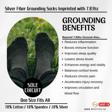 Load image into Gallery viewer, **NEW** Sole Circuit Grounding Socks – Silver Fiber &amp; 7.83Hz Resonance
