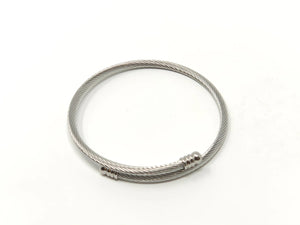 Cable Expanding Bracelet Thin — Stainless Steel