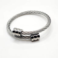 Cable Expanding Bracelet Thick - Gold