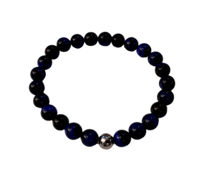 Fancy Mineral Stretch Bracelet — Blue Tigers Eye