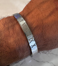 Load image into Gallery viewer, **NEW** Roman Numeral Steel Bangle  I - XII
