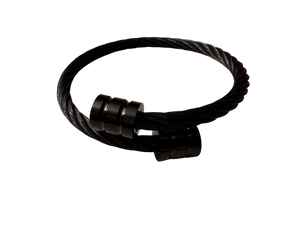 **NEW** Cable Expanding Bracelet Thick - Black