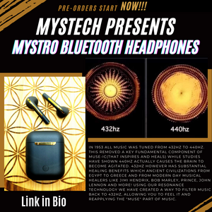 Mystro Pure 432Hz Wireless Earbuds 2.0