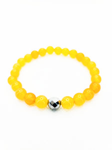 Mineral Stretch — Bright Yellow Agate