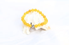 Load image into Gallery viewer, Fancy Mineral Stretch Bracelet — Bright Yellow Agate
