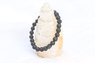 Fancy Mineral Stretch Bracelet — Lava Stone
