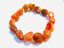 Load image into Gallery viewer, Mineral Chunk Bracelet — Carnelian
