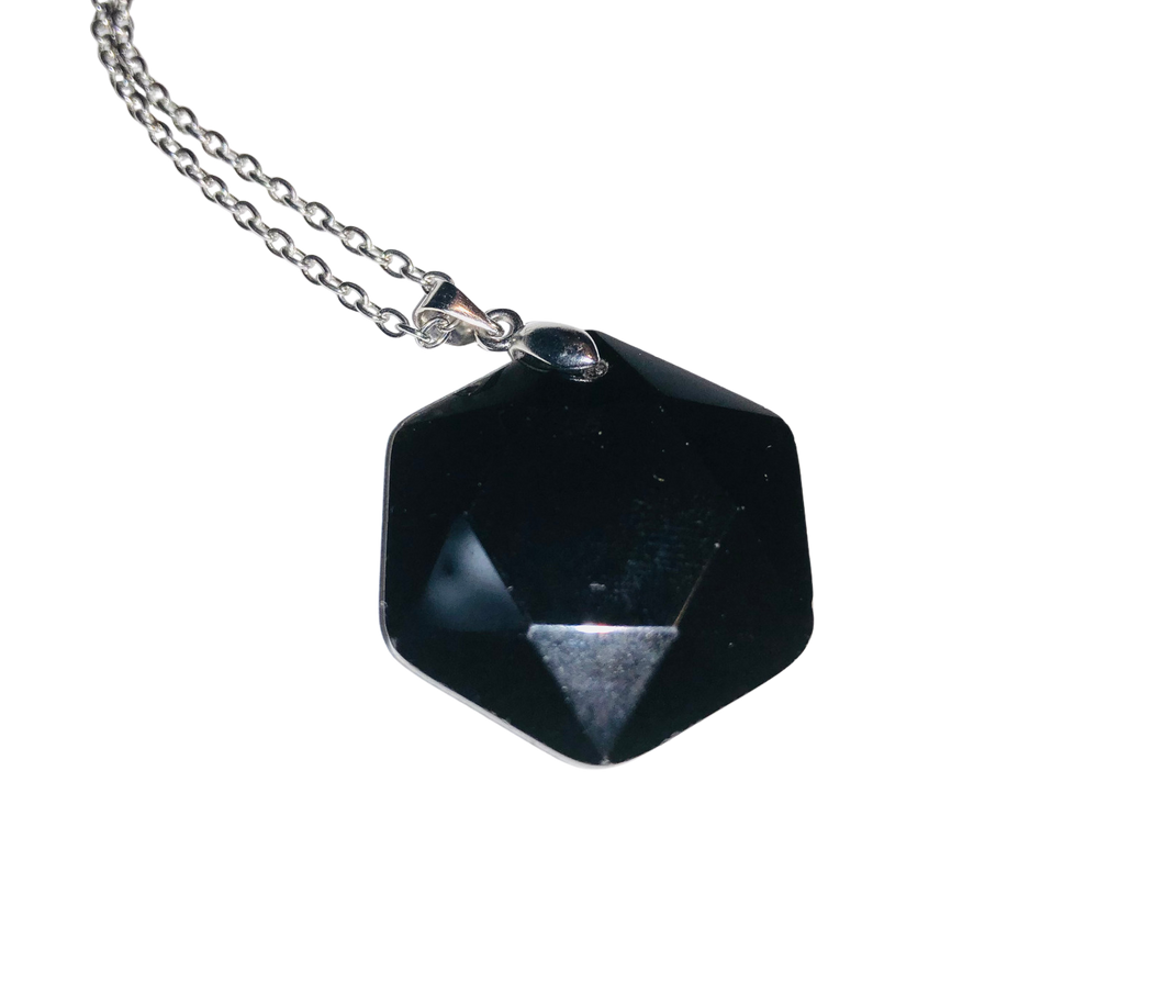 Necklace obsidian 2025