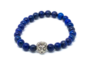 Fancy Mineral Stretch Bracelet — Lapis Lazuli