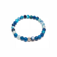 Mineral Stretch — Blue Banded Agate