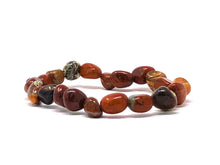 Load image into Gallery viewer, Mineral Chunk Bracelet — Mookaite Jasper
