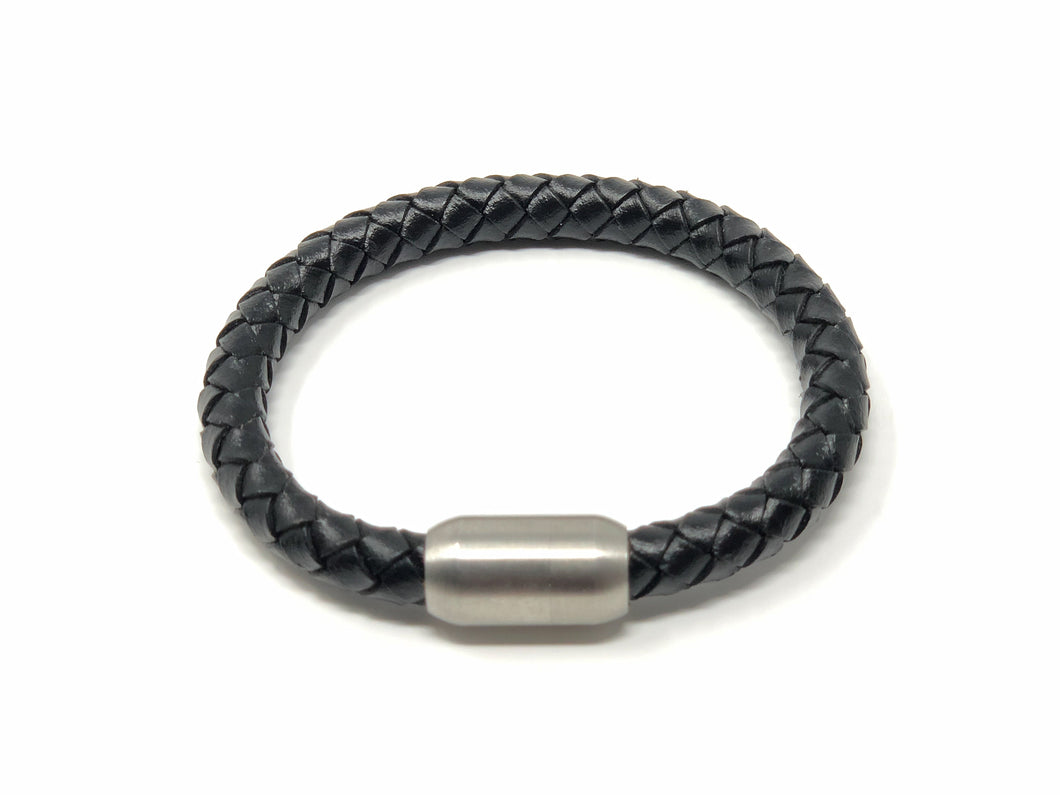Prometheus Leather Bracelet — Black