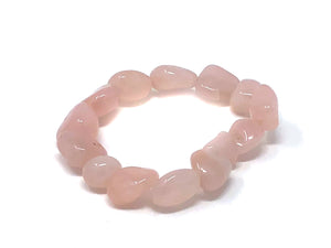 Mineral Chunk Bracelet — Rose Quartz