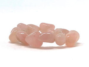 Mineral Chunk Bracelet — Rose Quartz