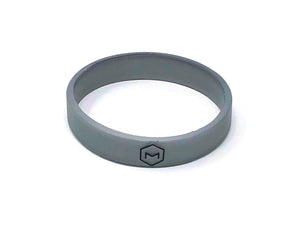 Silver Lightning Silicone Band