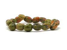 Load image into Gallery viewer, Mineral Chunk Bracelet — Unakite
