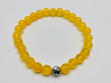 Load image into Gallery viewer, Fancy Mineral Stretch Bracelet — Bright Yellow Agate
