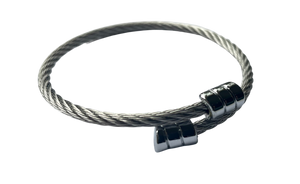 Cable Expanding Bracelet Thin — Stainless Steel