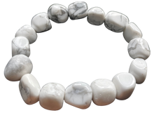 Load image into Gallery viewer, Mineral Chunk Bracelet — Howlite
